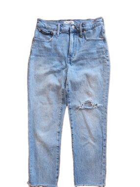 Madewell Womens Jeans 27P Perfect Vintage Cropped Jeans Distressed